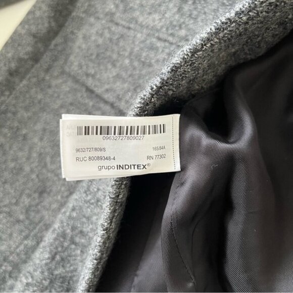 ZARA WOMAN ZW COLLECTION Combined Wool Coat - Picture 8 of 13